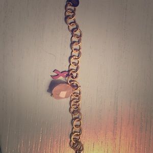 Breast Cancer Charm Bracelet
